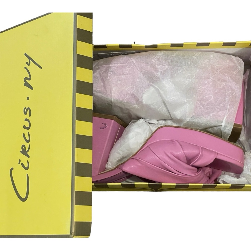 🆕 Circus NY by Sam Edelman Marianna Sandal Block Heels Barbie Pink‼️ NIB - Picture 11 of 15
